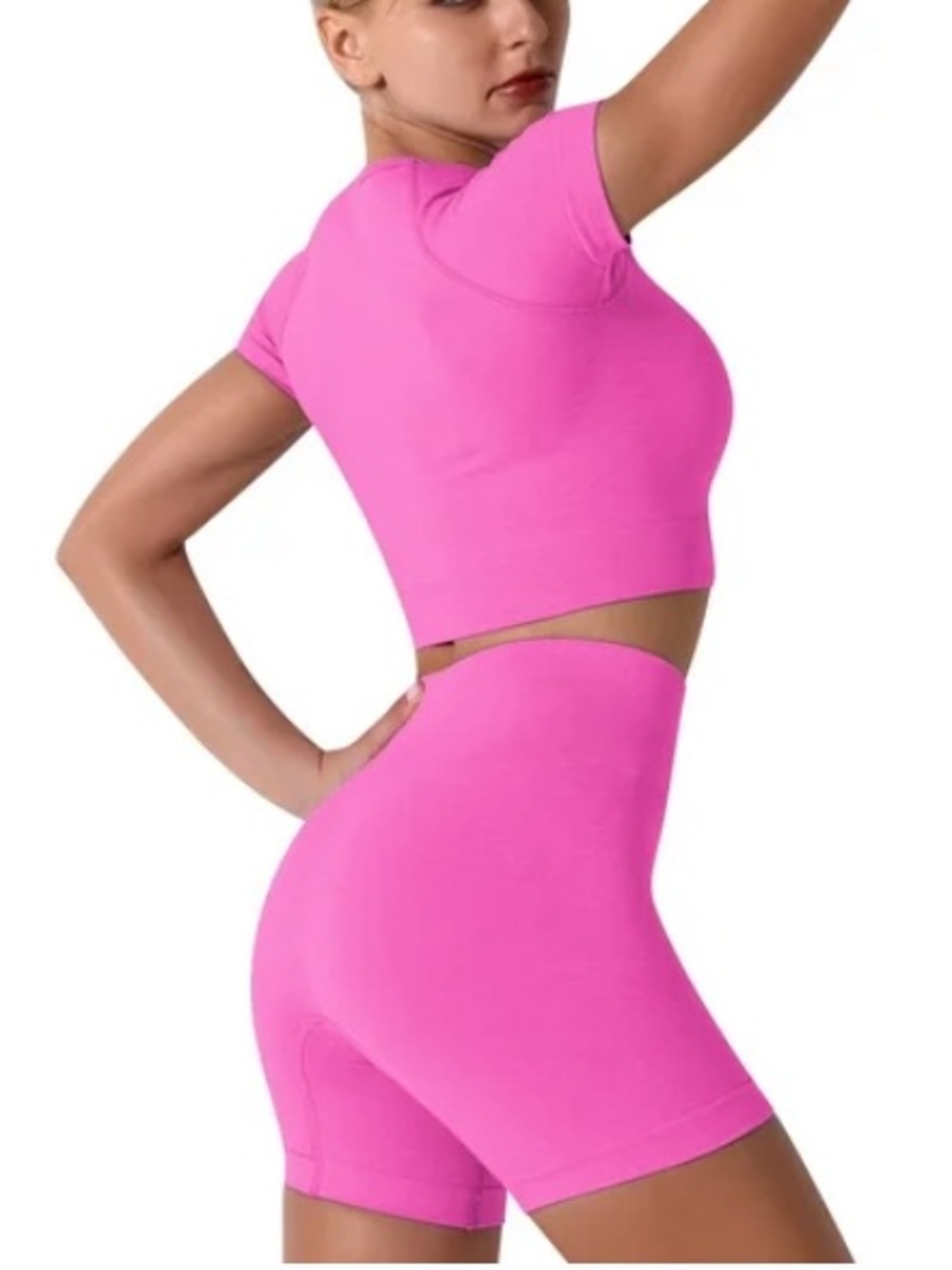 Good American Pink Pantsuit Set